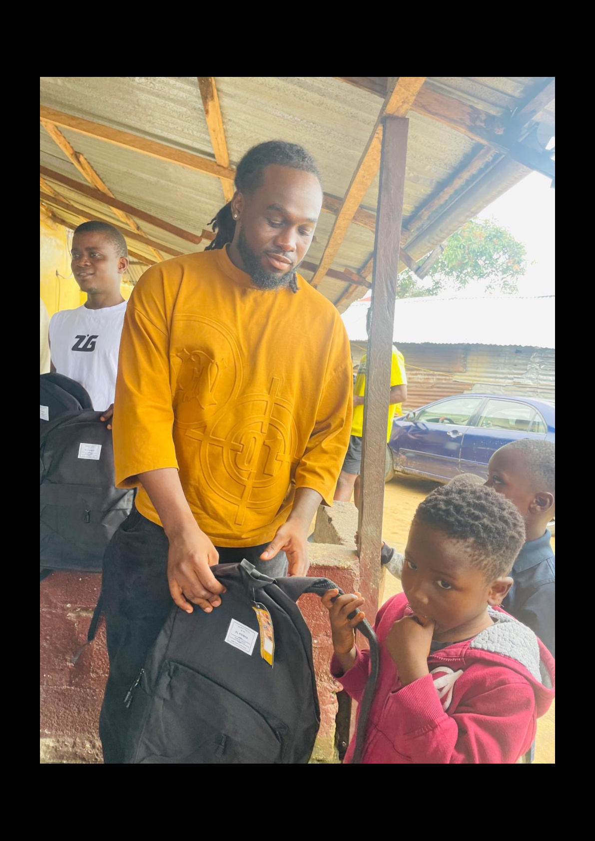 Veda Nation backpack donation